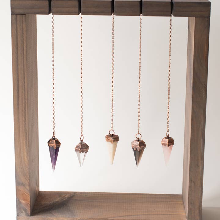 The Cyprus Cabinet - Wholesale Meditation Supplies - Pendulums | Copper + Crystal