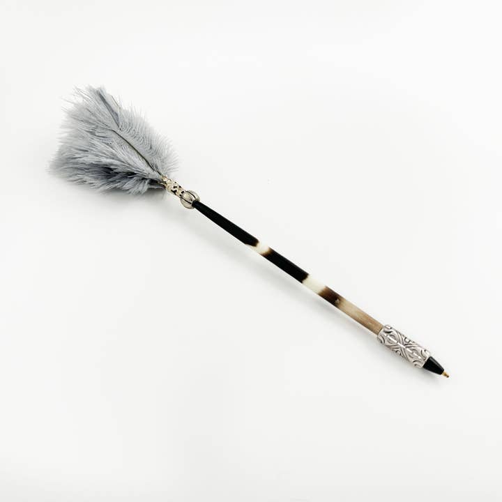 OUTPOST ORIGINAL - Wholesale Pen - Porcupine Quill Pen with Ostrich Feathers7