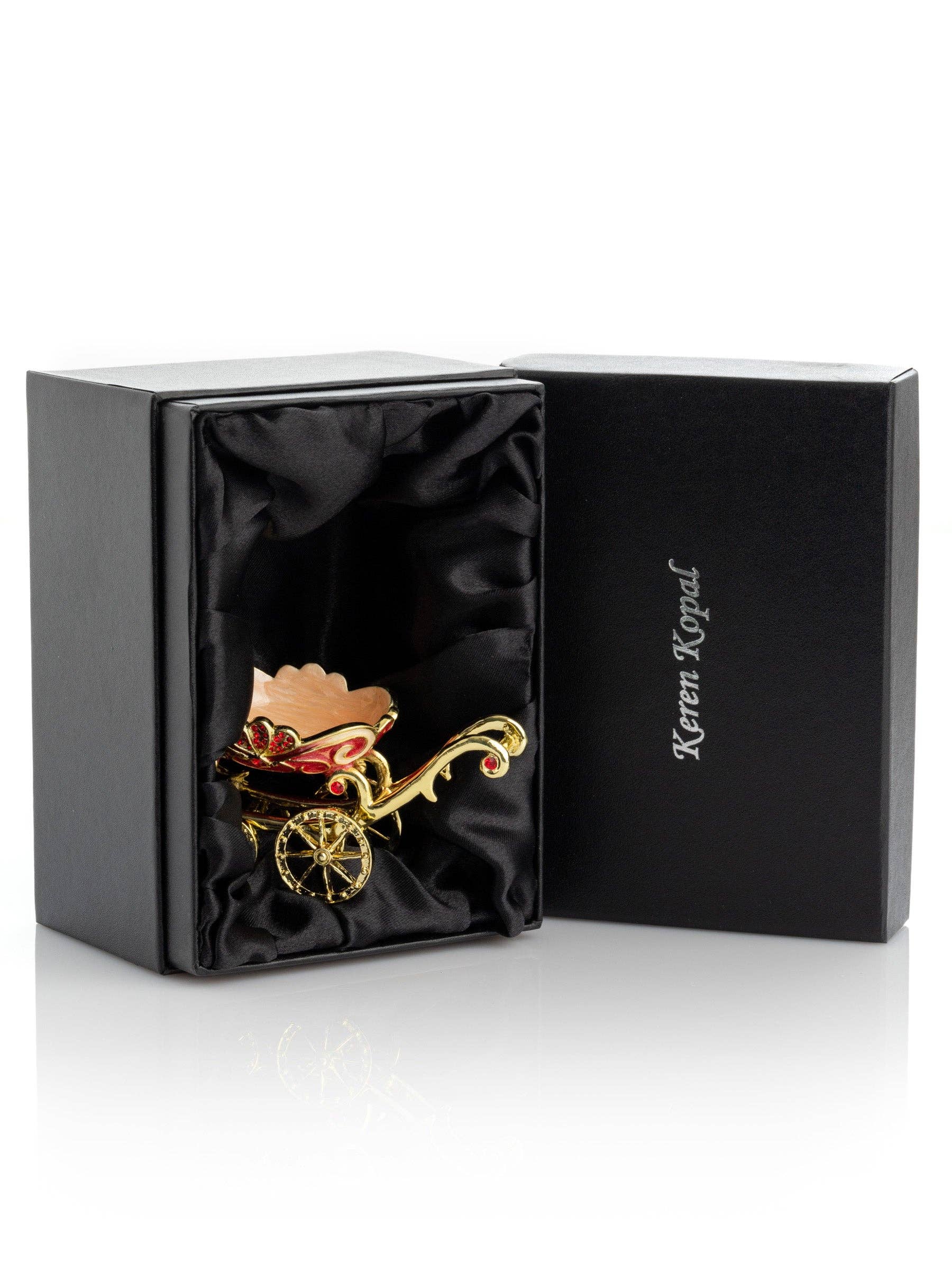 Keren Kopal - Wholesale Jewelry Box/Organizer - Red vintage Baby Carriage Trinket Box stroller3