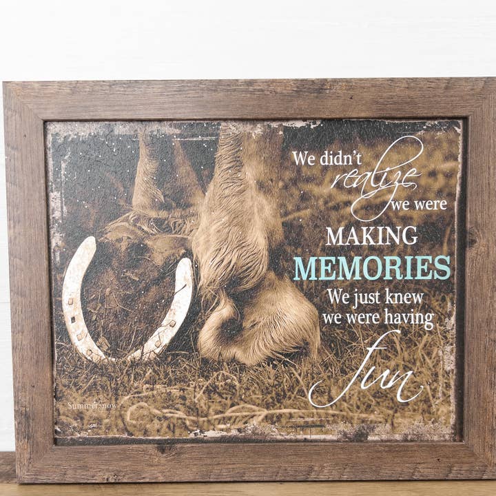 We Didn't Realize We We're Making Memories Horse Western Art for wholesale by Summer Snow Art