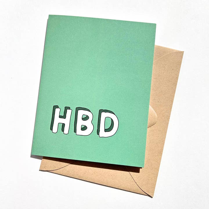 Five Dot Post – Engroshandel Fødselsdagskort – HBD simpelt fødselsdagskort til mænd