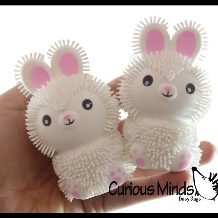 Curious Minds Toys - Venta al por mayor Pelota antiestrés - Niños - 1 conejo con forma de conejito hinchado, bonito, pequeño y novedoso, lleno de aire