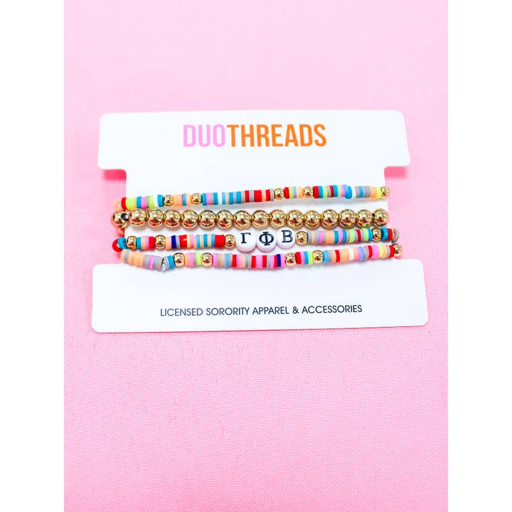 Duo Threads - Wholesale Jewelry Set - Miley Sorority Bracelet Stack13