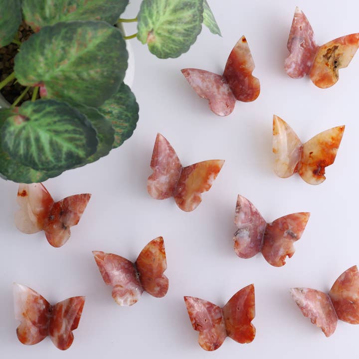 Un papillon de cornaline pour la vente par Mi Esperanza Minerals