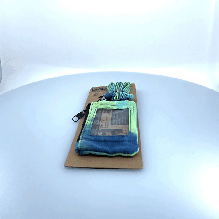 Novelty Brands - Wholesale Retailer Display - Accessories - Credit Card Pouch Lanyard Tie Dye Assortment - 6/Display1