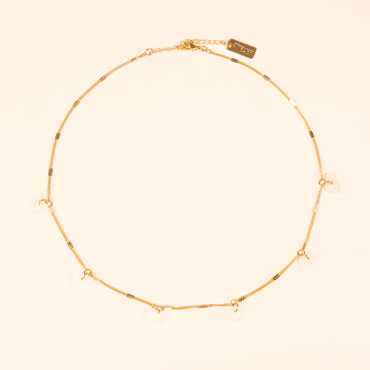 Dotted necklace for wholesale by Atelier Deux Mains