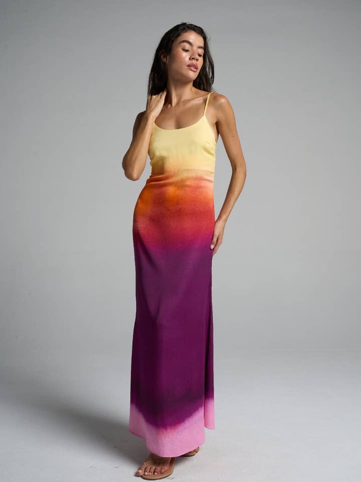 Long Slip Dress Sunset for wholesale by SIGAL