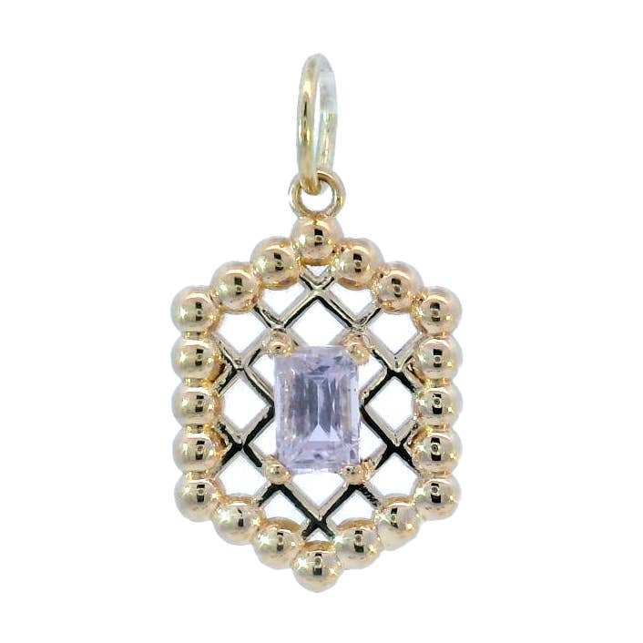 Colgante Mini de Encaje - Zafiro para venta al por mayor de Olivve