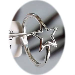 Open Pentacle Sterling Silver Ring for wholesale by Crystal Earth Sterling
