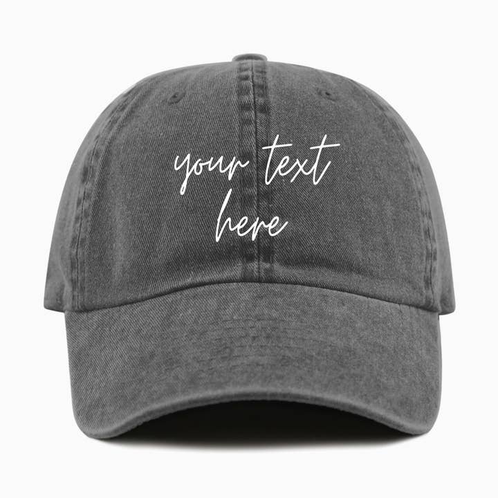 Custom Embroidered Pigment-Dyed Baseball Cap for wholesale by jnh+design