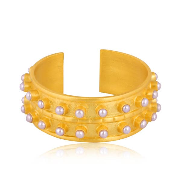 Ray of Light Cuff - Pearl for wholesale by Christina Greene LLC