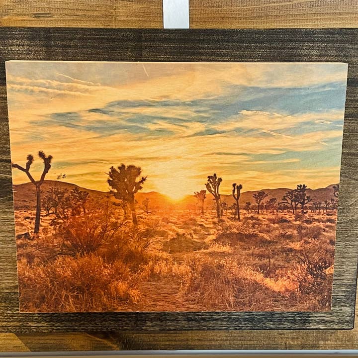 8x10 Double Mount Wall Art - Joshua Tree for wholesale by Homespun Goods