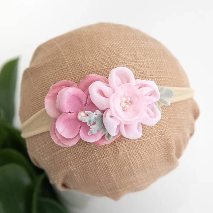 Diadema con flores, diadema de nylon, diadema, diadema para bebés para venta al por mayor de Girls' Dream