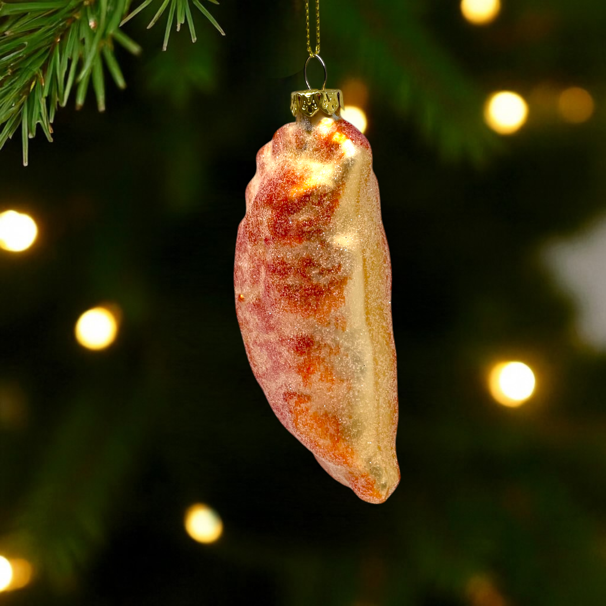 Noel Box - Wholesale Ornament - Empanada Glass Christmas Ornament4