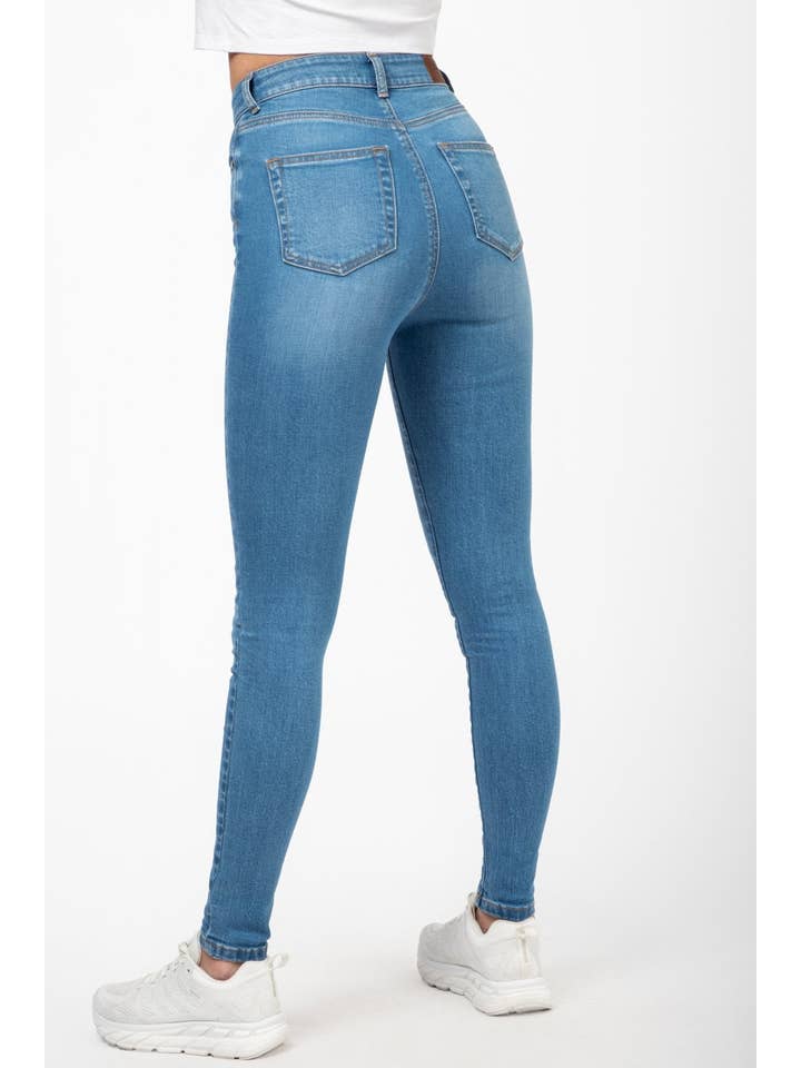 Blå Jeans skinny vita alta in vendita all'ingrosso su Faire3