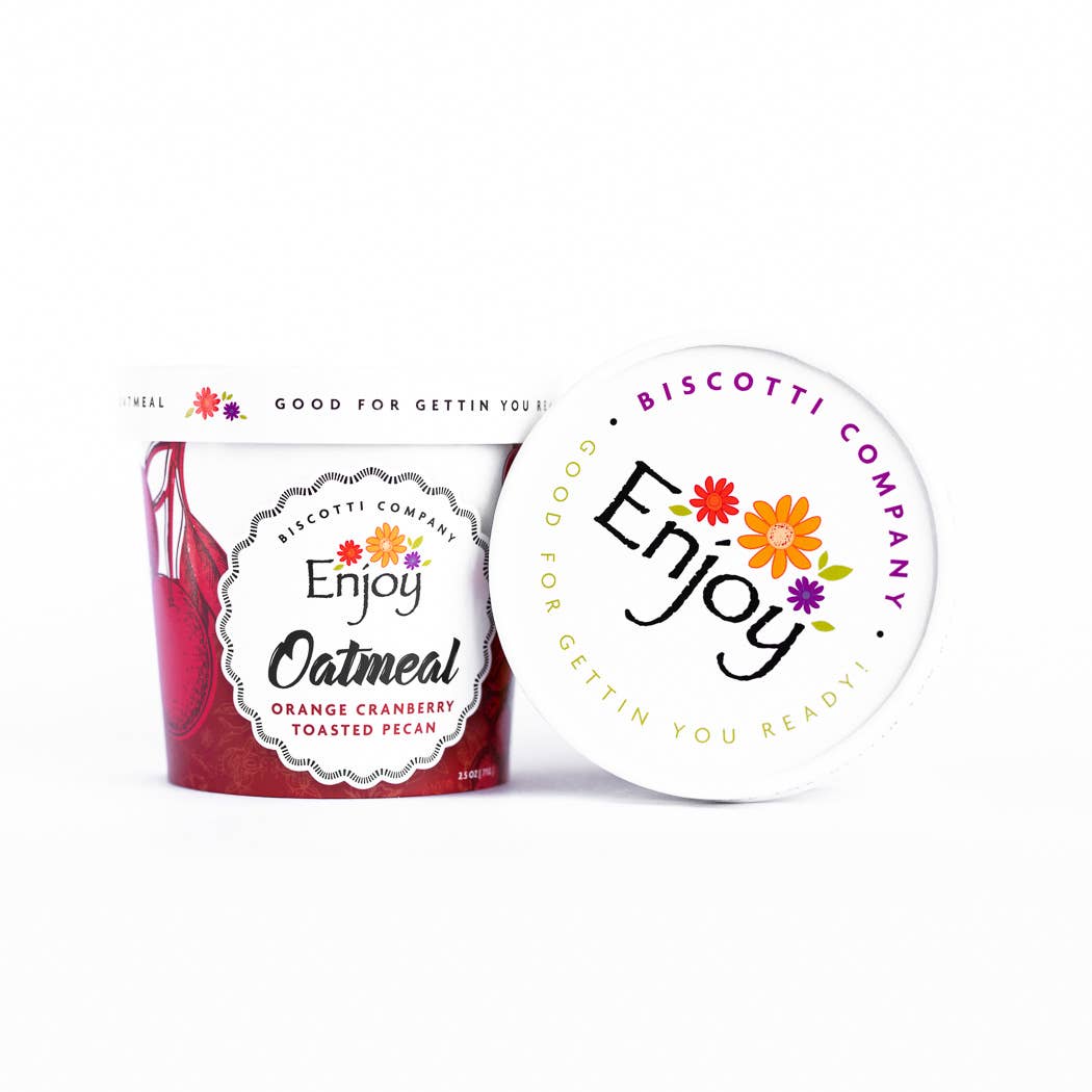 Enjoy Biscotti Company - Wholesale Oats - Oatmeal Cup - Orange Cranberry and Toasted Pecan 2