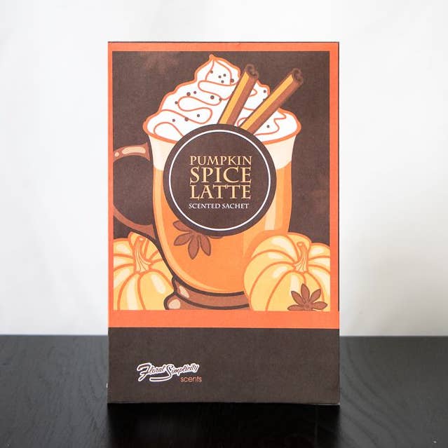 Pumpkin Spice Latte Sachet for wholesale by Floral Simplicity