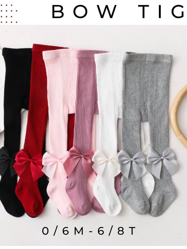 PREORDER: Bow Tights for wholesale by The Rustic Hive Boutique