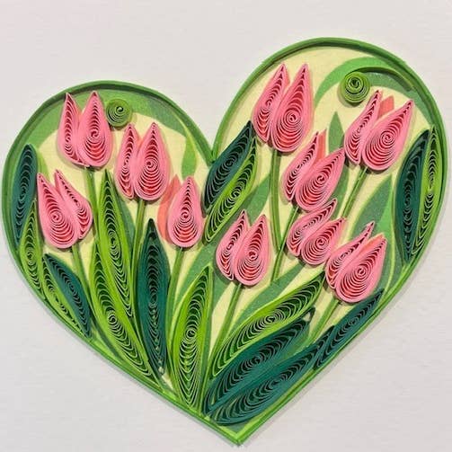 Small Quilled Card 1007 for wholesale by Amaranta Designs
