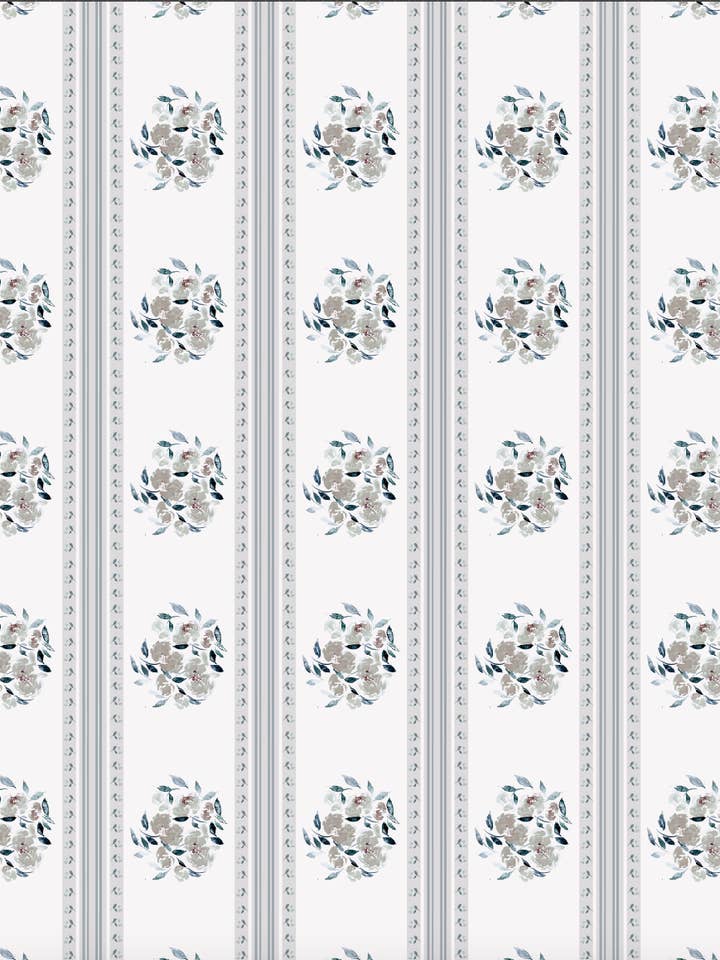 Pops of Peonies on Blanc for wholesale by Tulip Magnolia Design