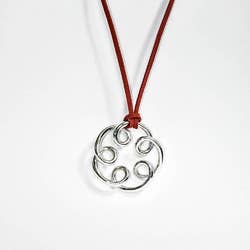 Colar com pingente SPIRALE e cordão intercambiável por atacado de Siane