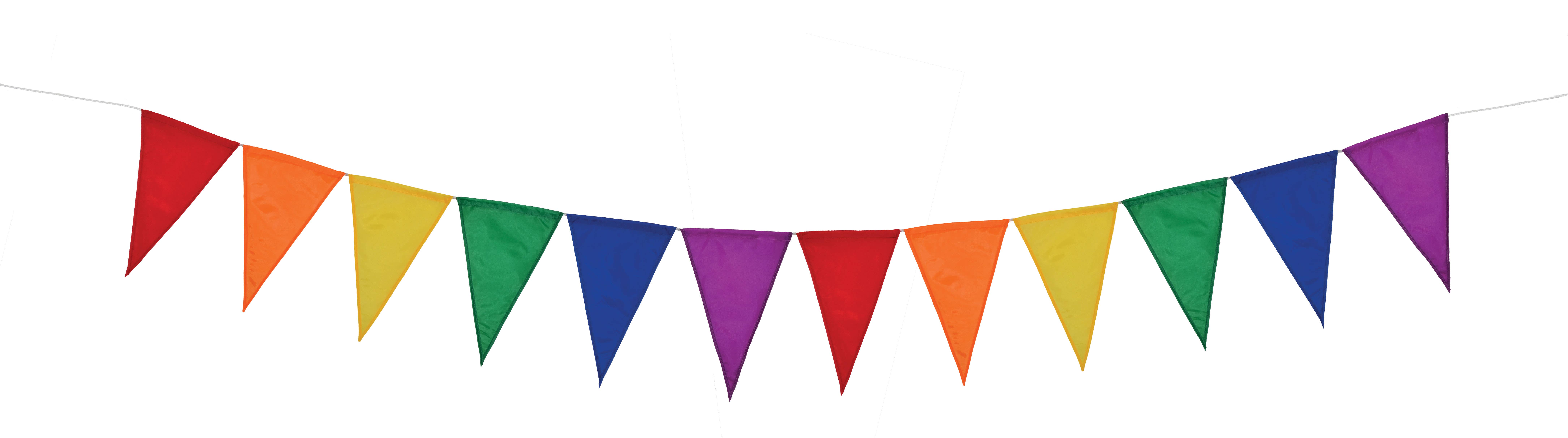 In the Breeze, LLC. - Wholesale Bunting/Garland - Rainbow Festive Pennant String0