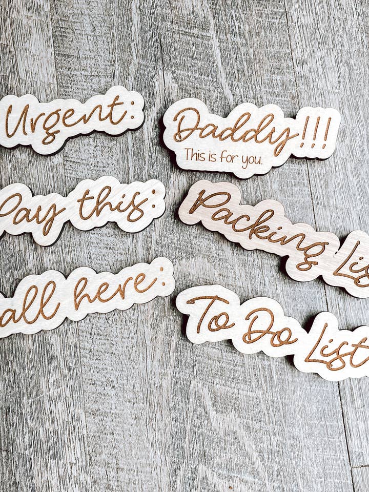 Important Notes Fridge Magnet Set for wholesale by Hunt & Chase