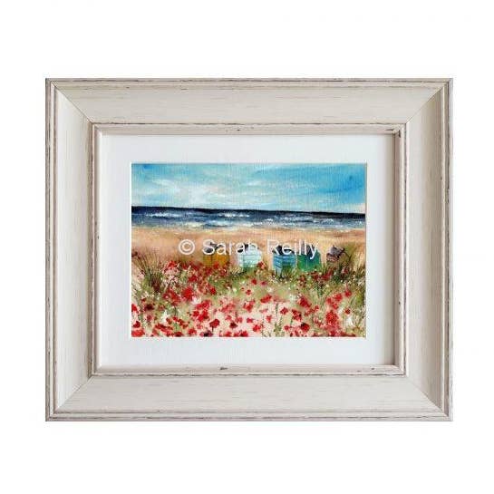 Seaside Poppies Medium Framed Print for wholesale by Love Country