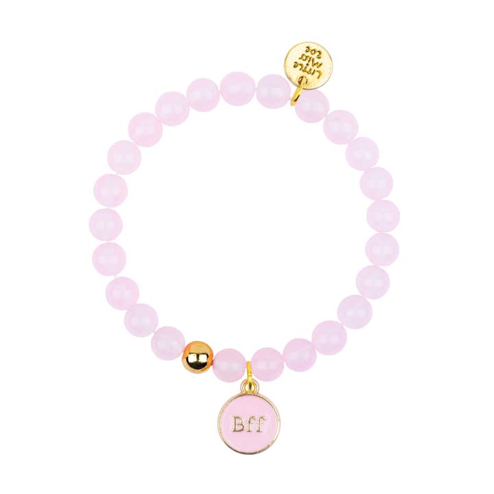Gemstone Charm Bracelets – Bundle of 6 BFF Beaded Bracelets for wholesale by Little Miss Zoe