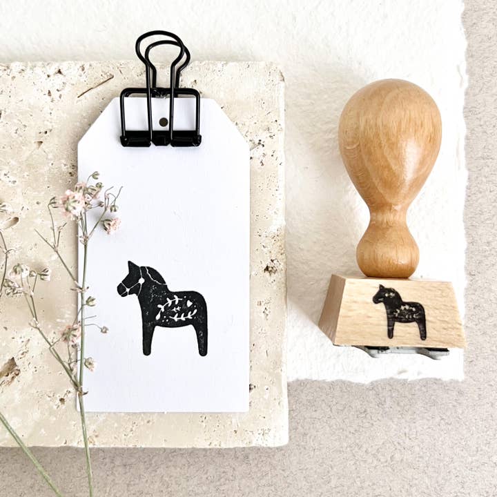 Der kleine Sperling - Wholesale Rubber/Decorative Stamp - Stamp DALA Horse | Christmas Stamp | Christmas Greeting4