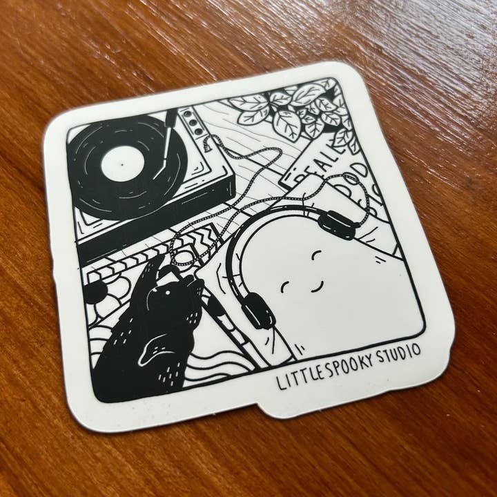 Little Spooky Studio - Wholesale Sticker - Record Day Sticker0