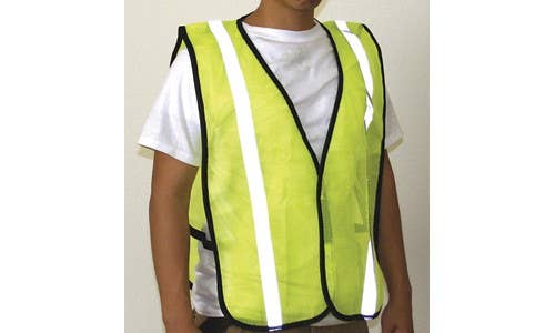 3C Products – wholesale Safety vest – Unisex – SV9100 Poly Mesh Safety Vest Neon Green/ Yellow1