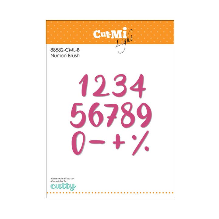 Thin Dies Brush Numbers for wholesale by Impronte D'Autore