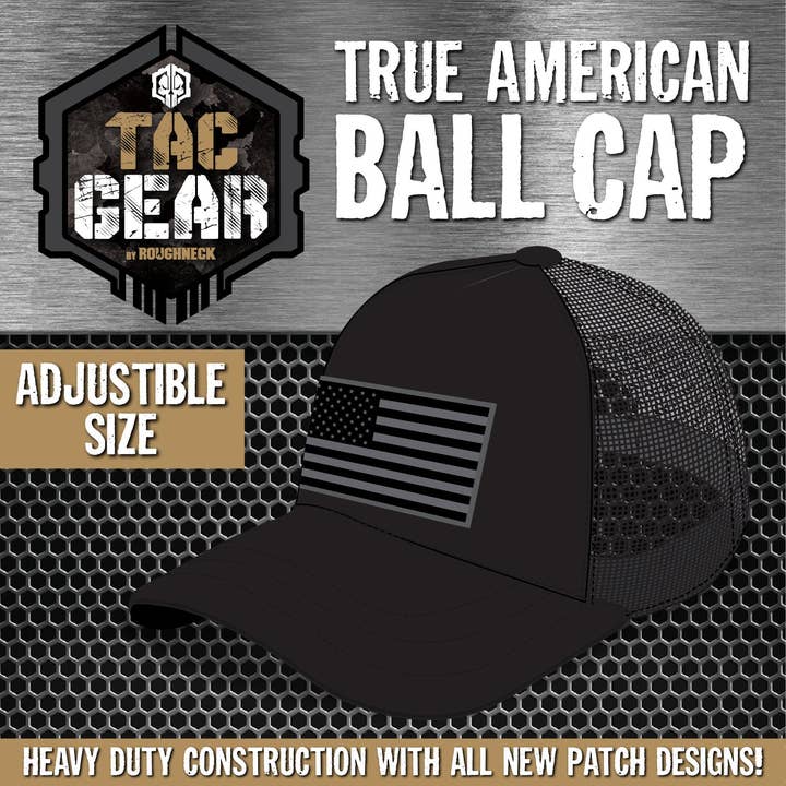 Novelty Brands - Wholesale Baseball Cap - Unisex - Tac Gear American Flag Ball Cap Hat Assortment - 6/Display