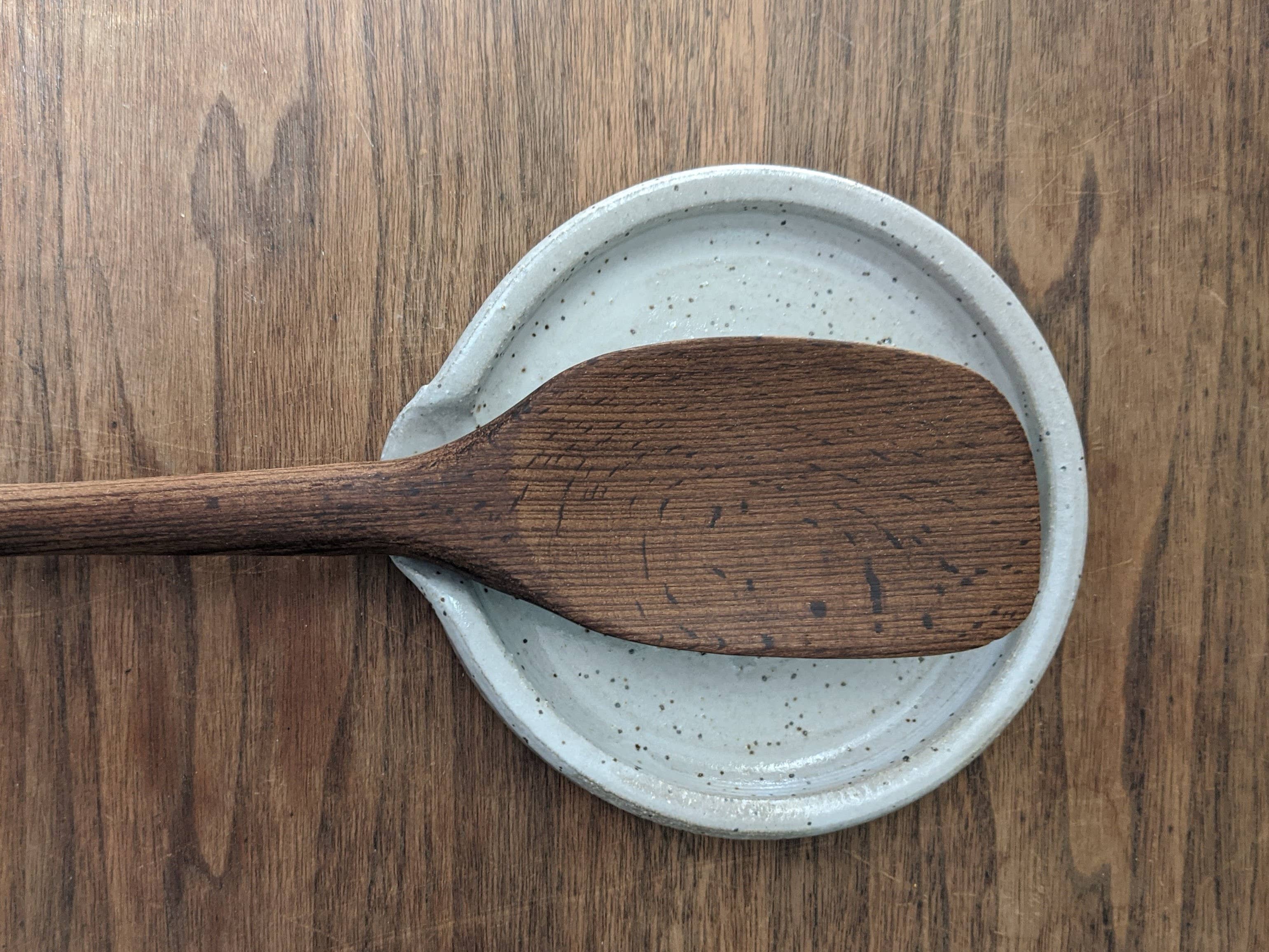 Nomad Potters - Vente Repose-cuillère - Repose-cuillère blanc moucheté1