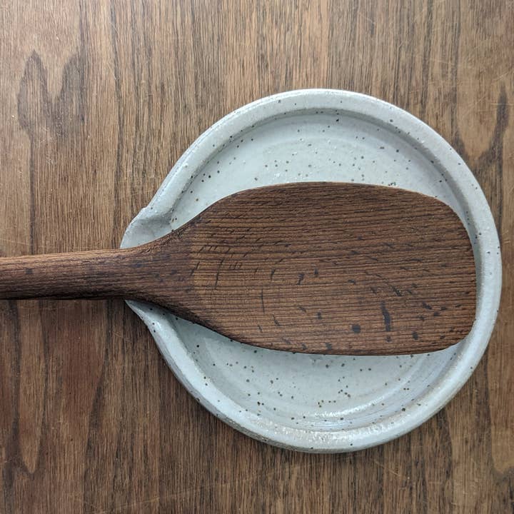 Nomad Potters - Vente Repose-cuillère - Repose-cuillère blanc moucheté1