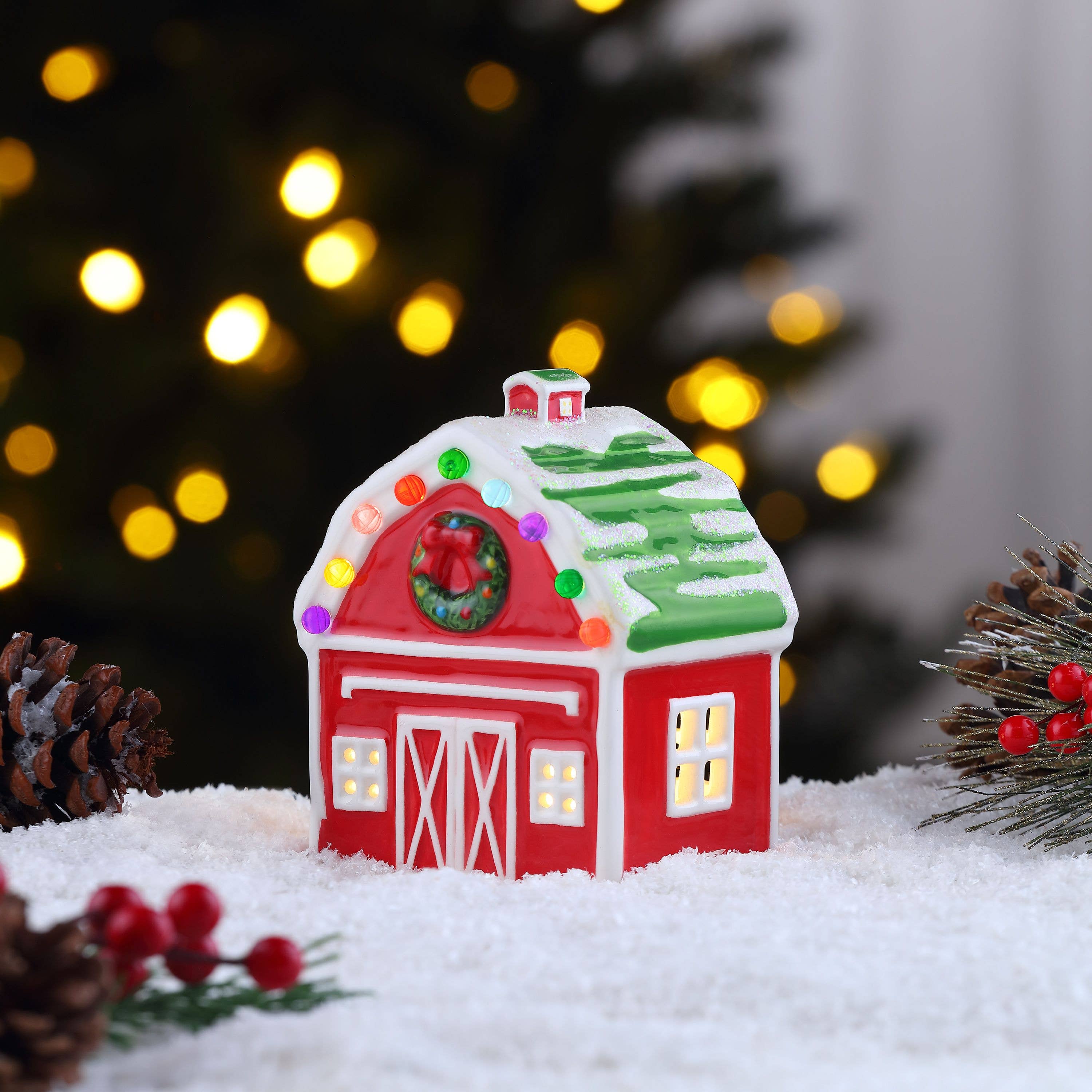 Mr. Christmas - Wholesale Christmas Decoration - Nostalgic Ceramic Village - Barn1