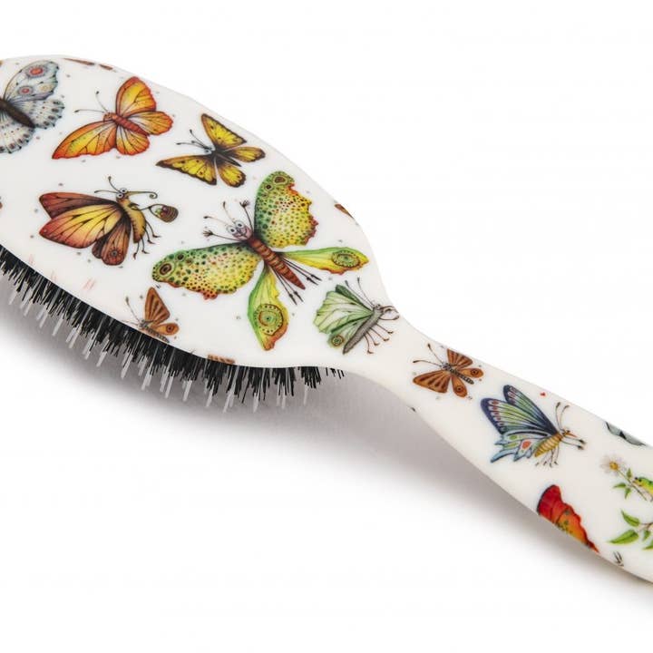 Rock & Ruddle Boar Bristle Hairbrush Beautiful Butterflies for wholesale by Rock & Ruddle