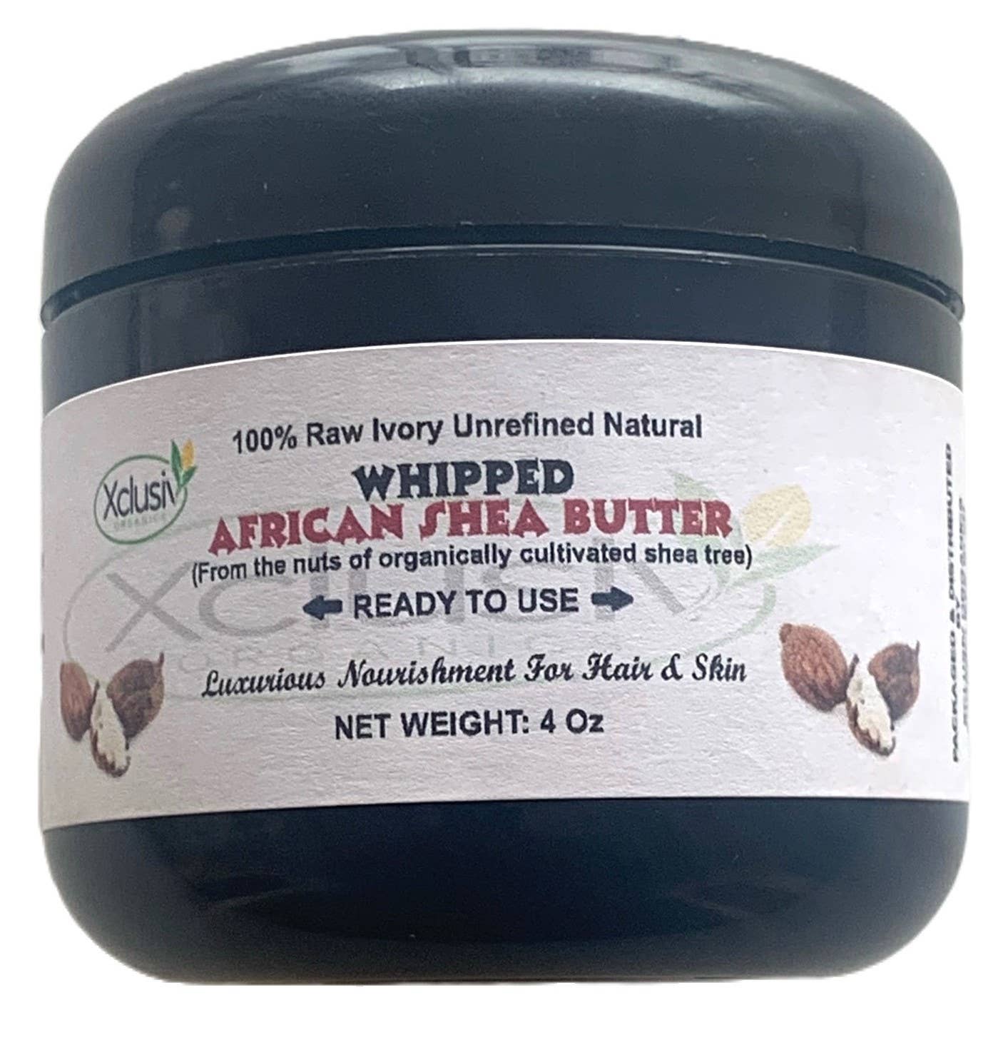 Wholesale 100 Raw Shea Butter (WHIPPED) Box of 4Oz x 12 Jars for your