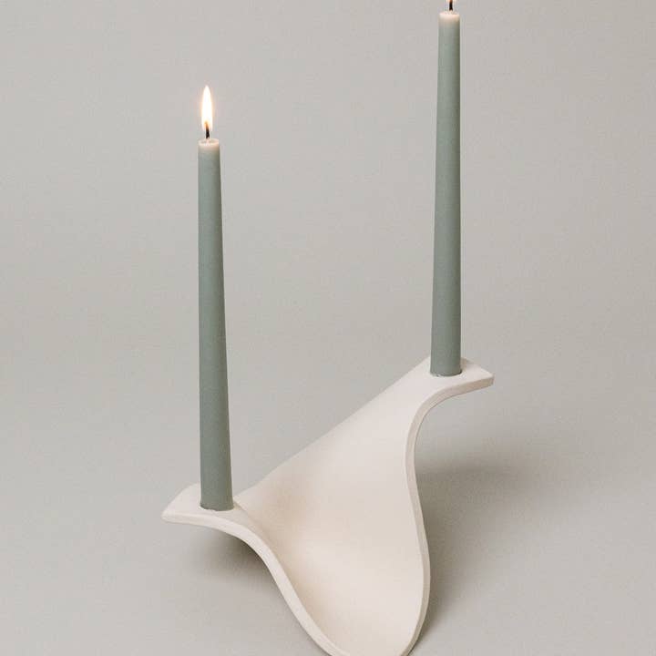 Virginia Sin - Vendita all'ingrosso Portacandele - Candelabro a drappeggio, osso4