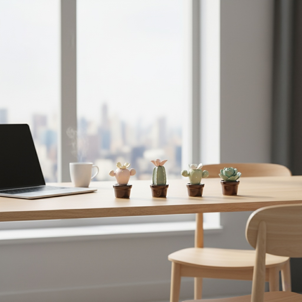 Otterware – wholesale Decorative figurine – Handmade Miniature Ceramic Cactus & Succulent Figurines17