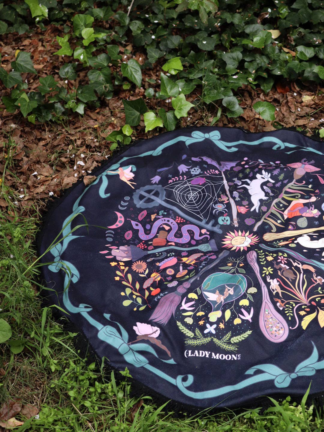 Lady Moon Co.® – wholesale Beach towel – Wheel Of The Fae Traveling Spell Space7