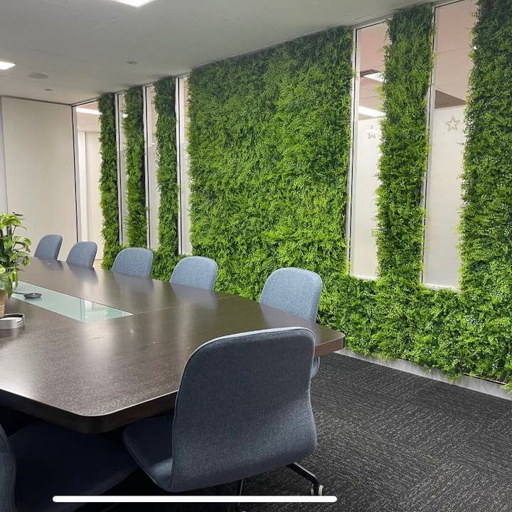 Designer Plants - Wholesale Artificial plant - Lush Fern Artificial Green Wall 40" x 40" 11SQ FT Commercial Grade UV Resistant16