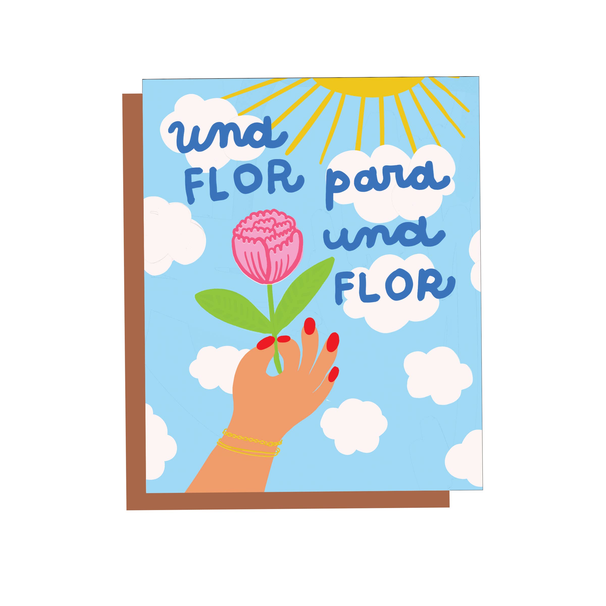 Amiga Hormiga Studio - Wholesale Love Card - Una Flor Para Una Flor