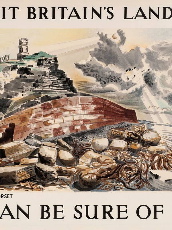 Kimmeridge Folly, Du kan vara säker på Shell av Paul Nash (1937) för wholesale av Flashback Shop