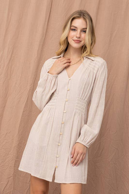ILLA ILLA - Wholesale Dress - Women's - Cotton Button Down Dress12