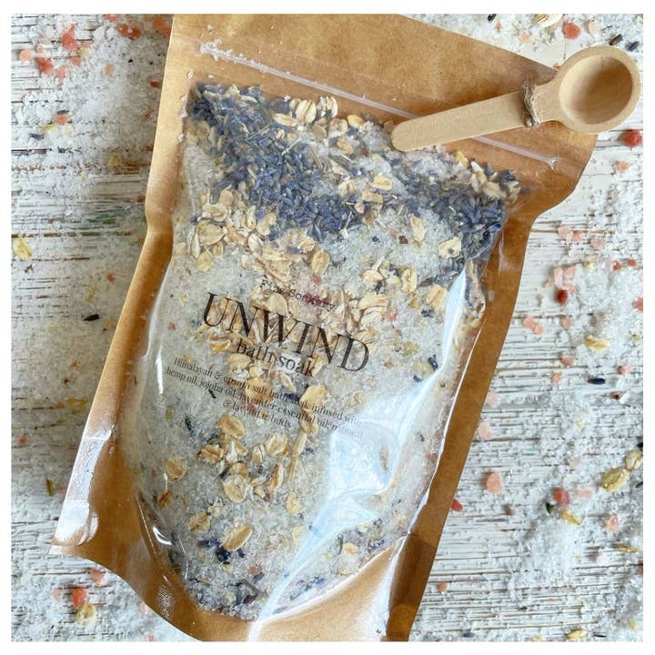 Sels de bain Unwind pour la vente par Fizz Soakery