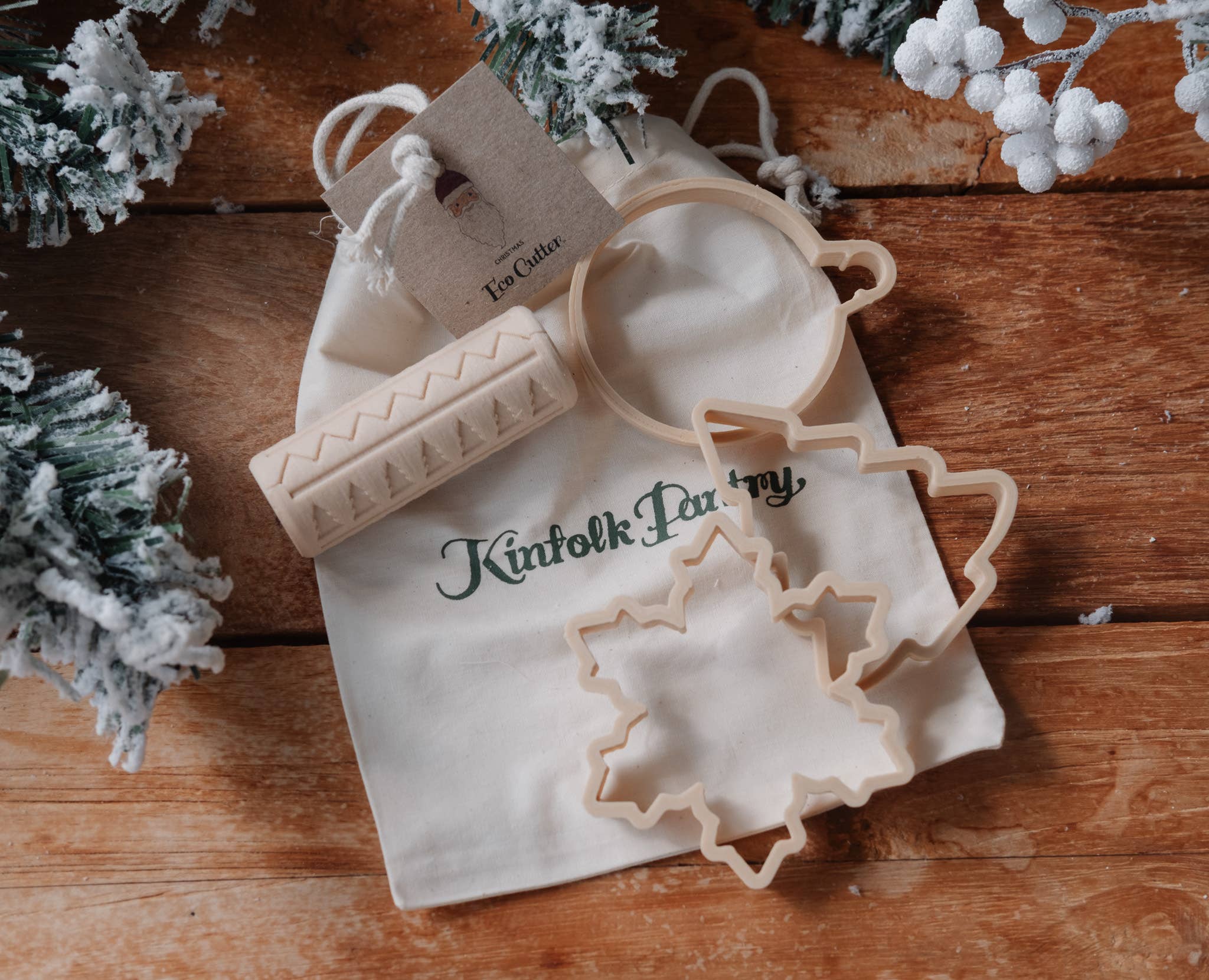 Kinfolk Pantry - Wholesale Art Set - Kids & Baby - Christmas Ornament Roller & Cutter set - Eco playdough Tool6