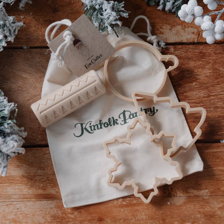 Kinfolk Pantry - Wholesale Art Set - Kids & Baby - Christmas Ornament Roller & Cutter set - Eco playdough Tool6