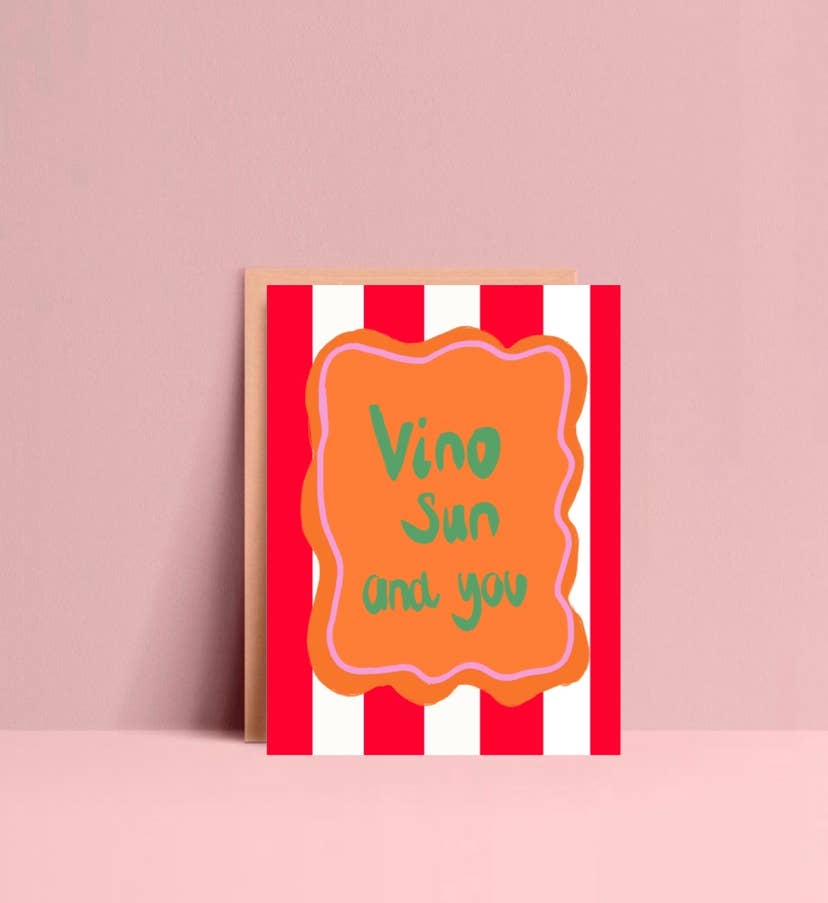 Ute Arnold / Hej.Ibiza - Vendita all'ingrosso Cartoline - Cartolina Vino Sun and You